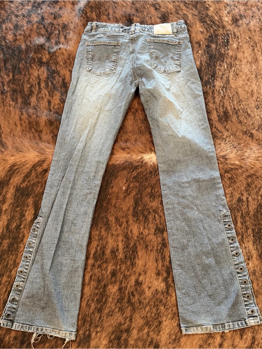 Billabong Jeans Womens Size 5 Free Fall Wide Leg Pants Cropped Blue Denim